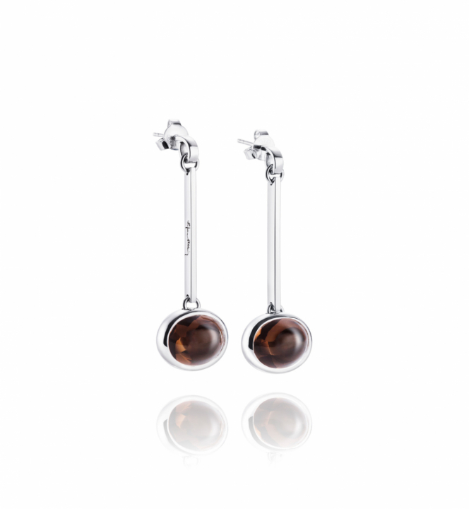 Product Image for Efva Attling Swinging Love Beads - Smokey Quartz earring Silber