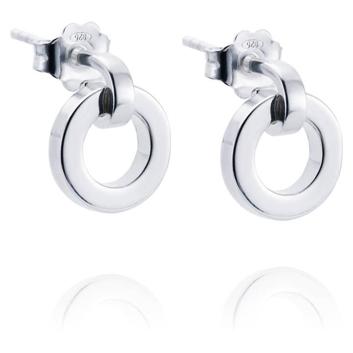 Ring Around Ohrring Silber in der Gruppe Ohrringe / Silberohrringe  bei SCANDINAVIAN JEWELRY DESIGN (12-100-00553-0000)