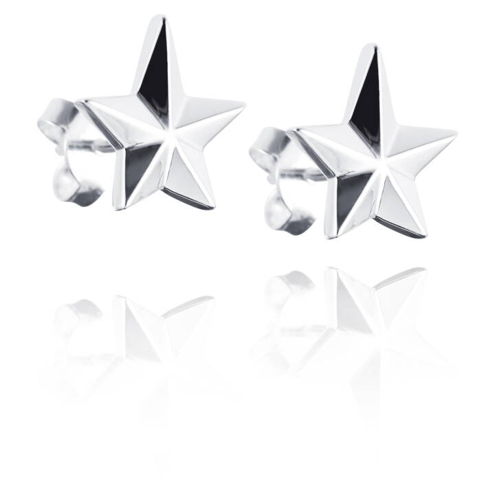Catch A Falling Star Ohrring Silber in der Gruppe Ohrringe / Silberohrringe  bei SCANDINAVIAN JEWELRY DESIGN (12-100-00882-0000)