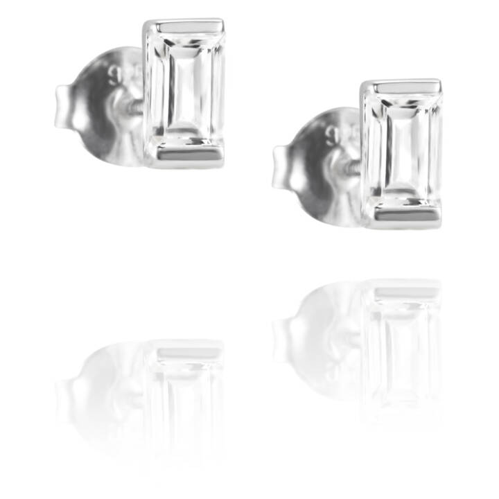 A Clear Dream Stud Ohrring Silber in der Gruppe Ohrringe / Silberohrringe  bei SCANDINAVIAN JEWELRY DESIGN (12-100-01508-0000)