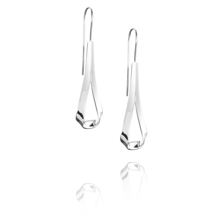 Folded Ohrring Silber in der Gruppe Ohrringe / Silberohrringe  bei SCANDINAVIAN JEWELRY DESIGN (12-100-01590-0000)