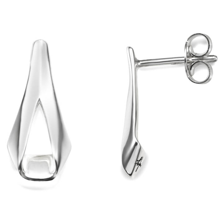 Folded Mini Ohrring Silber in der Gruppe Ohrringe / Silberohrringe  bei SCANDINAVIAN JEWELRY DESIGN (12-100-01591-0000)