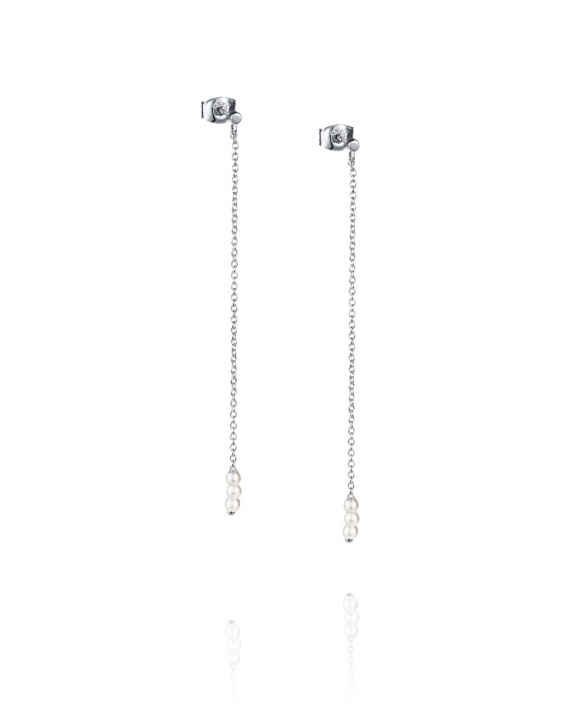 My Little Pearl Earrings Silver in der Gruppe Ohrringe / Perlenohrringe bei SCANDINAVIAN JEWELRY DESIGN (12-100-02372-0000)