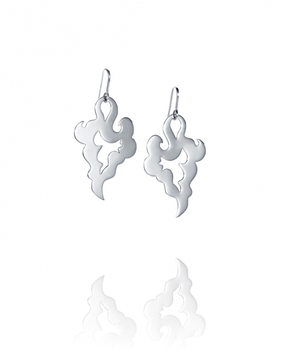 Genie Earrings Silver in der Gruppe Ohrringe / Silberohrringe  bei SCANDINAVIAN JEWELRY DESIGN (12-100-02393-0000)