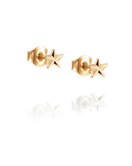 Micro catch a falling star stud gold in der Gruppe Ohrringe / Goldohrringe bei SCANDINAVIAN JEWELRY DESIGN (12-101-02259-0000)