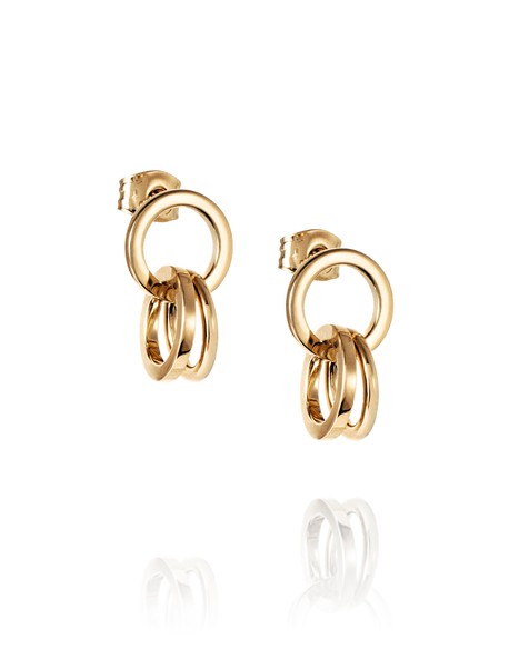 Messy rings ear Earrings Goldplated Silver in der Gruppe Ohrringe / Goldohrringe bei SCANDINAVIAN JEWELRY DESIGN (12-108-02361-0000)