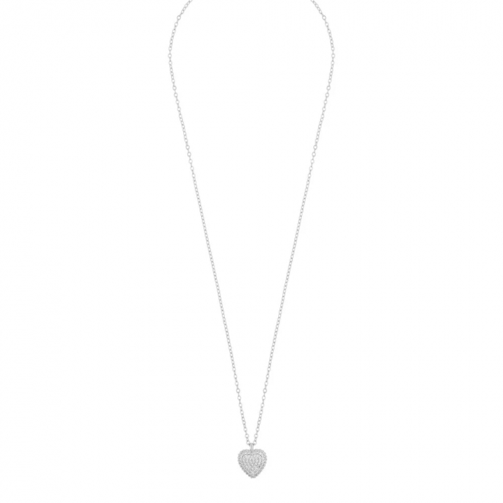 Sanne heart Silber in der Gruppe Halsketten / Silberhalsketten bei SCANDINAVIAN JEWELRY DESIGN (1220-0442-012-42)