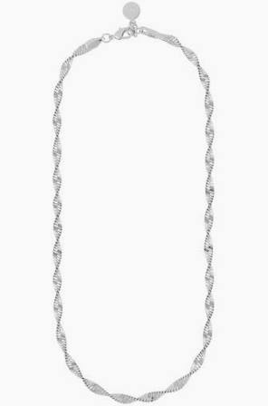 Lisbon big Necklade Silver in der Gruppe Halsketten / Silberhalsketten bei SCANDINAVIAN JEWELRY DESIGN (1240-0645-256-45)