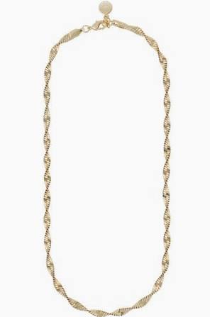 Lisbon big Necklace Gold in der Gruppe Halsketten / Goldhalsketten bei SCANDINAVIAN JEWELRY DESIGN (1240-0645-257-45)