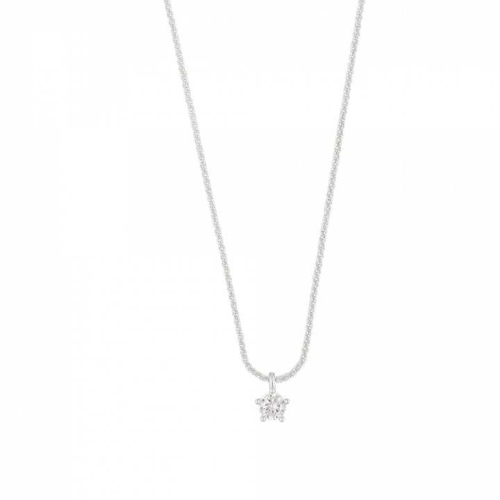 Product Image for SNÖ OF SWEDEN Helsinki small stone pendant Halsketten 42 Silber