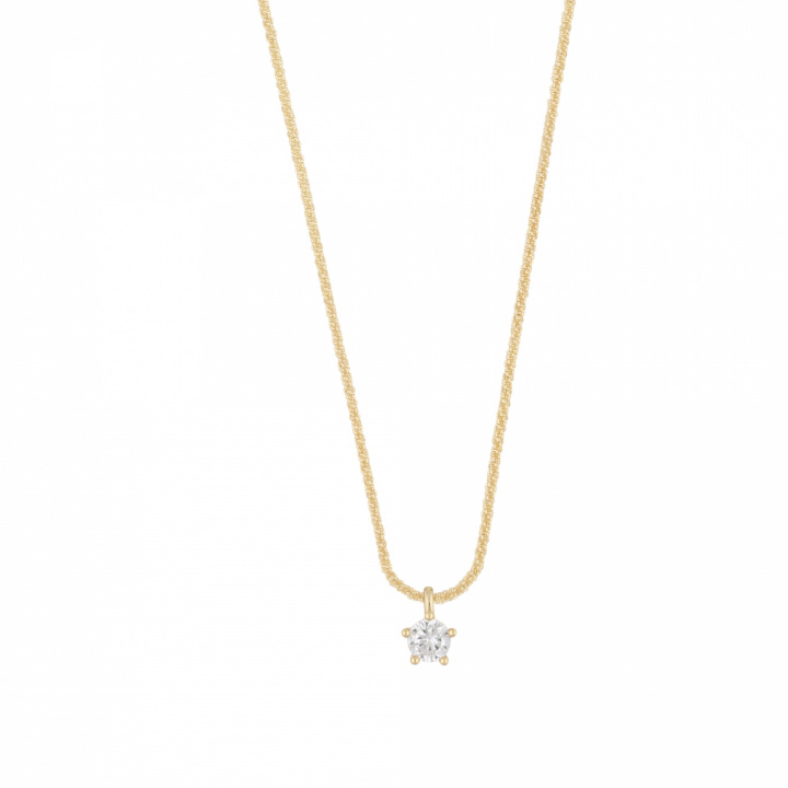 Product Image for SNÖ OF SWEDEN Helsinki small stone pendant Halsketten 42 Gold