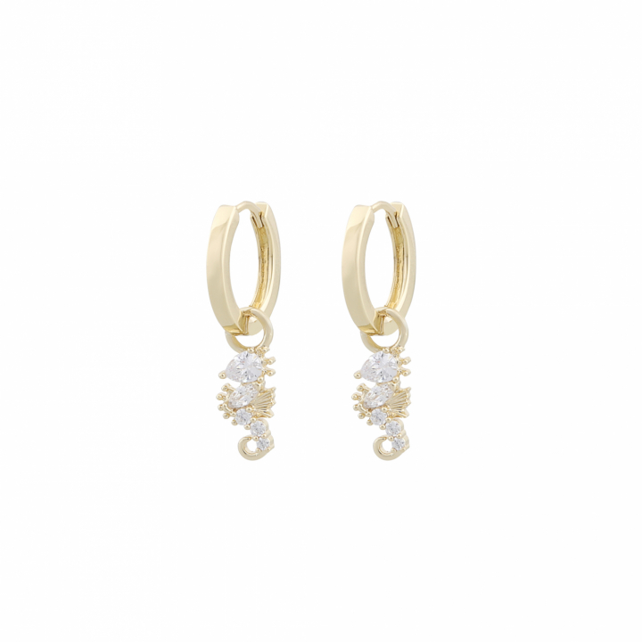Product Image for SNÖ OF SWEDEN Piccadilly sea-horse ring Ohrring Gold