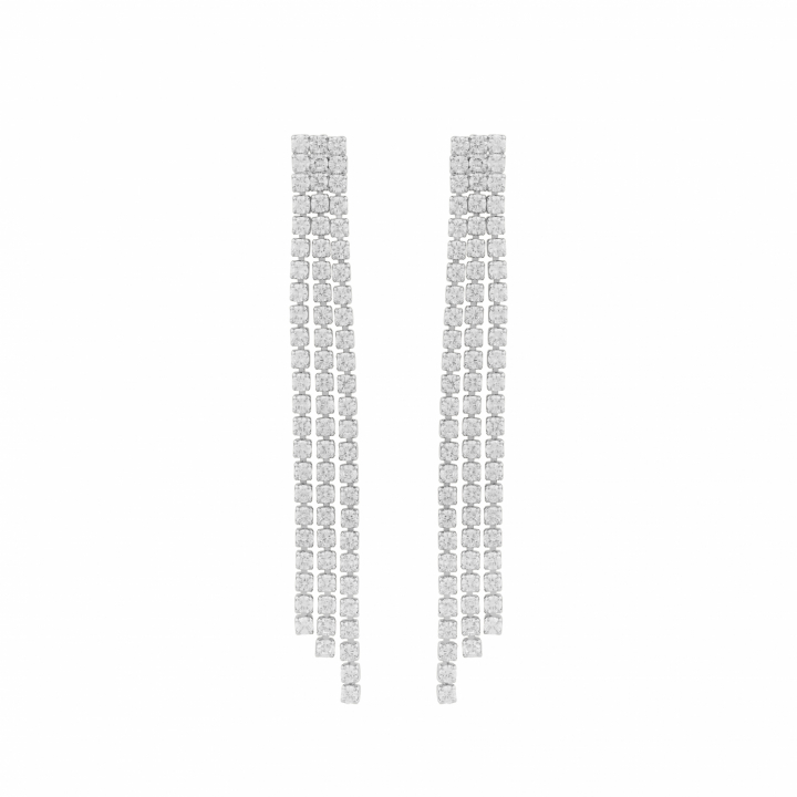 Product Image for SNÖ OF SWEDEN Essence small tassel ear Silber/clear-Onesize