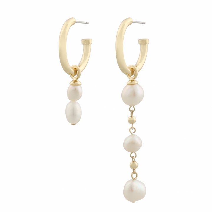 Product Image for SNÖ OF SWEDEN Arizona oval long ear gold white