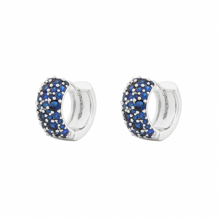 Product Image for SNÖ OF SWEDEN Copenhagen wide ring ear Silber/denim-Onesize