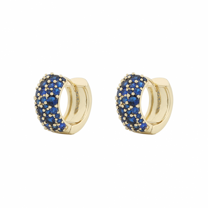 Product Image for SNÖ OF SWEDEN Copenhagen wide ring ear Gold/denim-Onesize