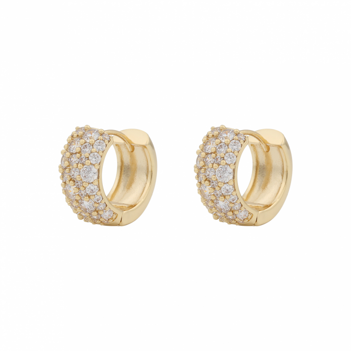 Product Image for SNÖ OF SWEDEN Copenhagen wide ring ear Gold/clear-Onesize