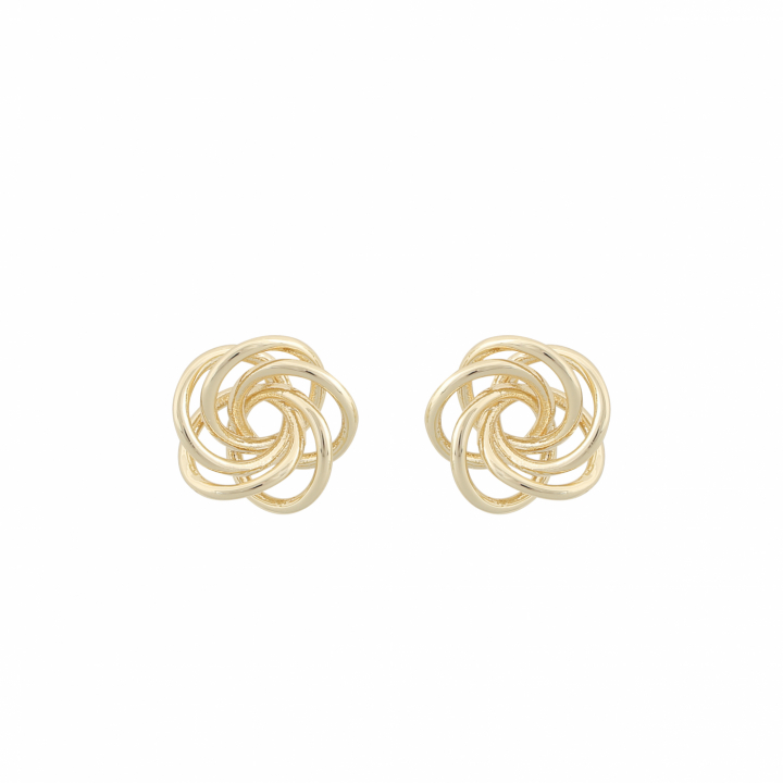 Sevilla big ear plain gold in der Gruppe Ohrringe / Goldohrringe bei SCANDINAVIAN JEWELRY DESIGN (1271-6200-257-ONE)