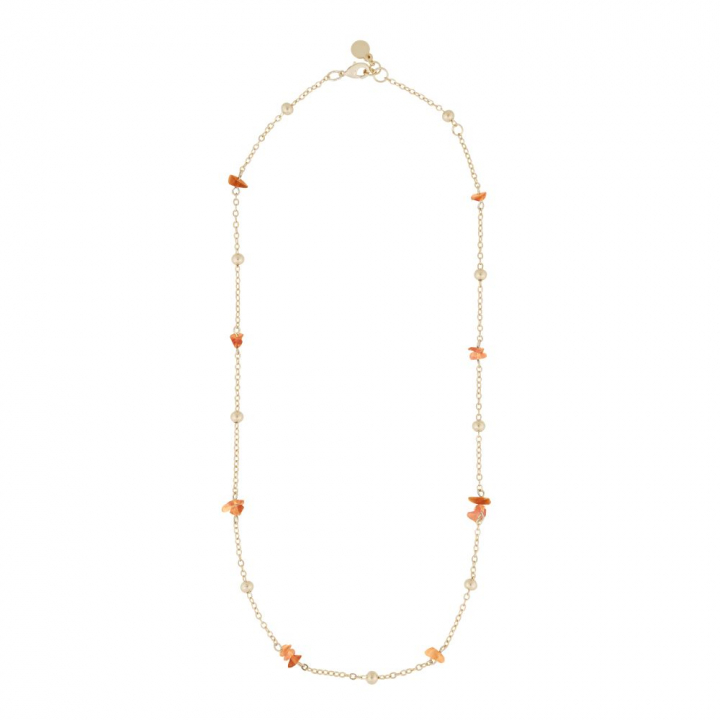 Product Image for SNÖ OF SWEDEN Capri chain neck gold orange 45 cm