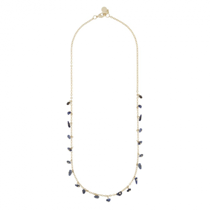 Product Image for SNÖ OF SWEDEN Capri stone charm neck gold blue 45 cm