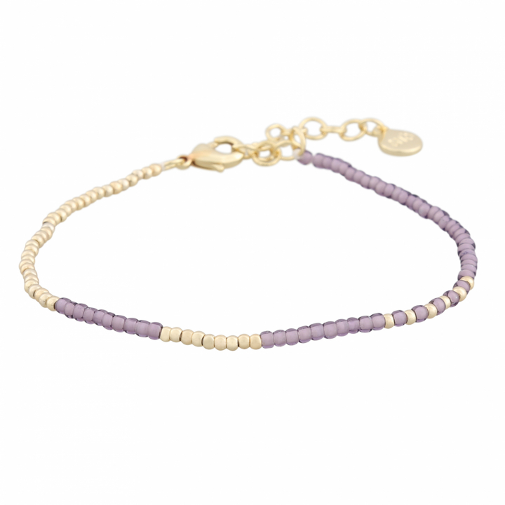 Capri small brace gold purple in der Gruppe Armbänder / Goldarmbänder bei SCANDINAVIAN JEWELRY DESIGN (1274-3500-356-ONE)