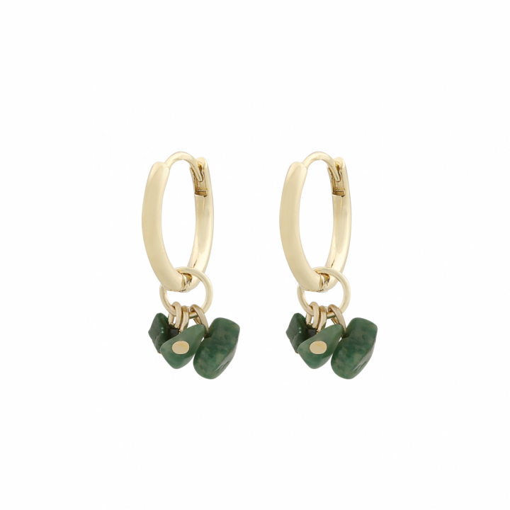 Product Image for SNÖ OF SWEDEN Capri ring pendant ear gold green