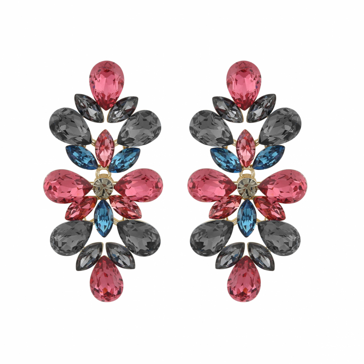 Product Image for SNÖ OF SWEDEN Swift big pendant ear gold mix bordeaux