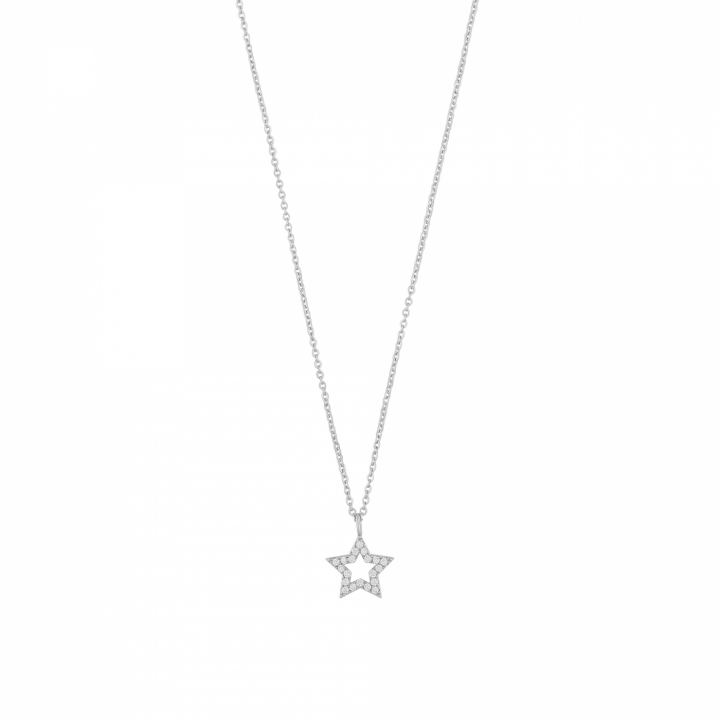 Product Image for SNÖ OF SWEDEN Wish pendant neck 42 Silber/clear-42cm