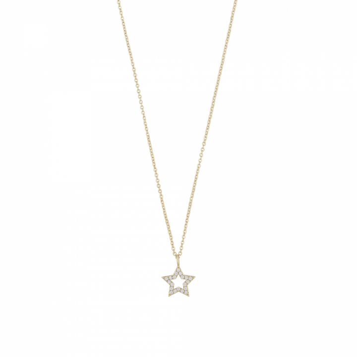 Product Image for SNÖ OF SWEDEN Wish pendant neck 42 Gold/clear-42cm