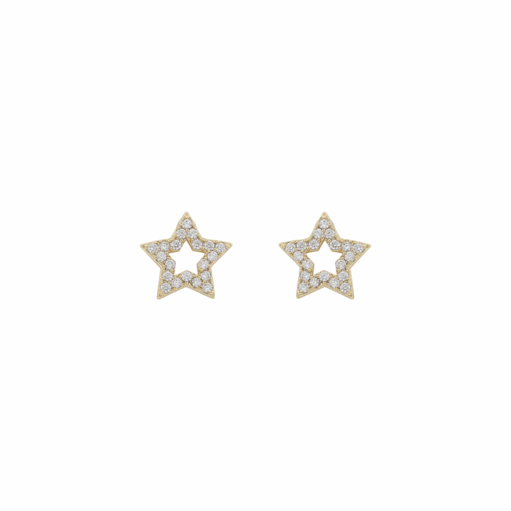 Product Image for SNÖ OF SWEDEN Wish small star ear Gold/clear-Onesize