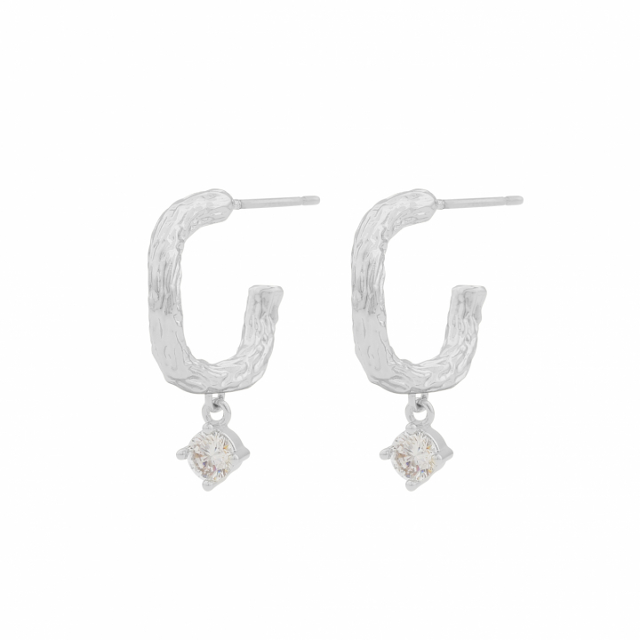 Product Image for SNÖ OF SWEDEN Oz oval pendant ear Silber/clear-Onesize