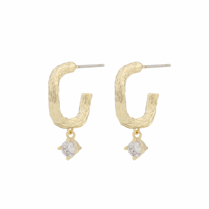 Product Image for SNÖ OF SWEDEN Oz oval pendant ear Gold/clear-Onesize
