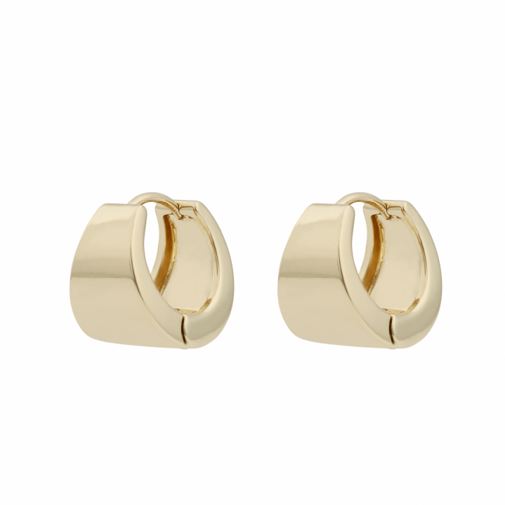 Product Image for SNÖ OF SWEDEN East wide oval ear plain Gold-Onesize