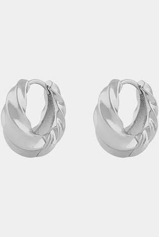 Lydia big twist earrings Silber in der Gruppe Ohrringe / Silberohrringe  bei SCANDINAVIAN JEWELRY DESIGN (1292-6800-256)