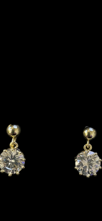 Lise short Earrings Gold in der Gruppe Ohrringe / Goldohrringe bei SCANDINAVIAN JEWELRY DESIGN (1297-7700-251)