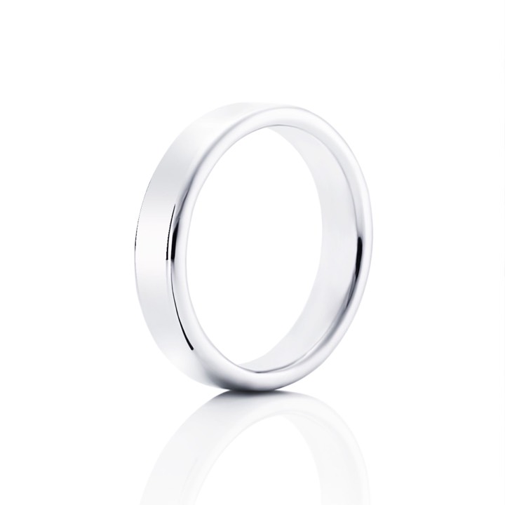 Smooth Ring Silber in der Gruppe Ringe / Silberringe bei SCANDINAVIAN JEWELRY DESIGN (13-100-01019)