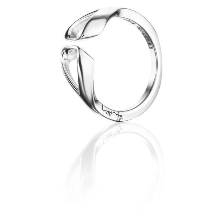 Folded Ring Silber in der Gruppe Ringe / Silberringe bei SCANDINAVIAN JEWELRY DESIGN (13-100-01593)