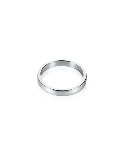 Half Round Thin Ring Silver in der Gruppe Ringe / Silberringe bei SCANDINAVIAN JEWELRY DESIGN (13-100-02186-0000)