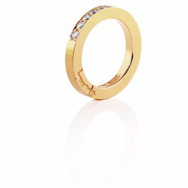 7 Stars & Signature Ring Gold in der Gruppe Ringe / Verlobungs- & Eheringe bei SCANDINAVIAN JEWELRY DESIGN (13-101-00306)