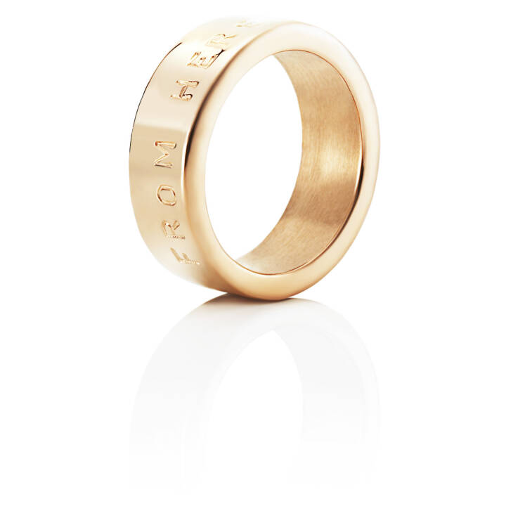 From Here To Eternity Stamped Ring Gold in der Gruppe Ringe / Goldringe bei SCANDINAVIAN JEWELRY DESIGN (13-101-00611)