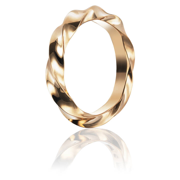 Viking Wide Ring Gold in der Gruppe Ringe / Goldringe bei SCANDINAVIAN JEWELRY DESIGN (13-101-00979)