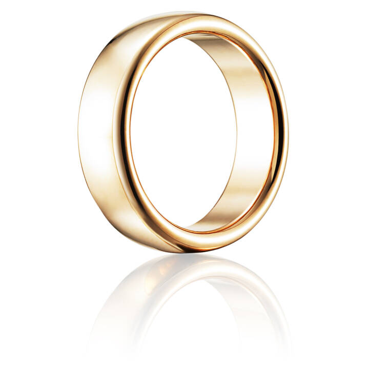Smooth Ring Gold in der Gruppe Ringe / Goldringe bei SCANDINAVIAN JEWELRY DESIGN (13-101-01019)