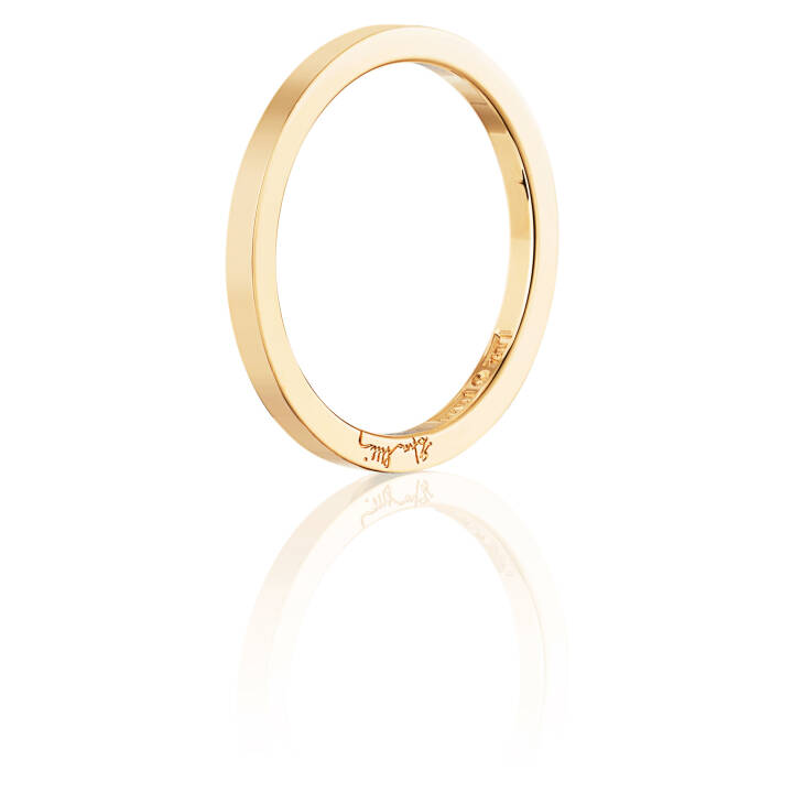 Plain & Signature Thin Ring Gold in der Gruppe Ringe / Goldringe bei SCANDINAVIAN JEWELRY DESIGN (13-101-01048)