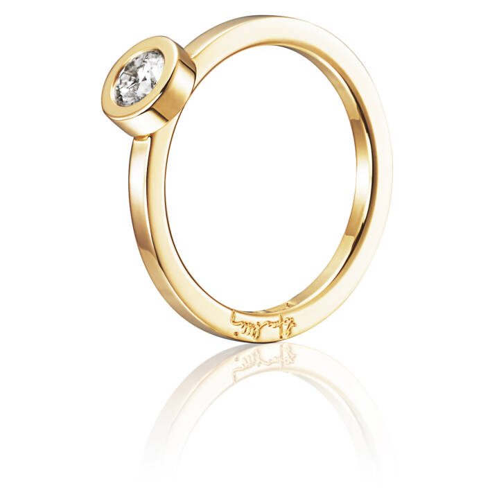 The Wedding Thin 0.30 ct diamant Ring Gold in der Gruppe Ringe / Verlobungs- & Eheringe bei SCANDINAVIAN JEWELRY DESIGN (13-101-01120)