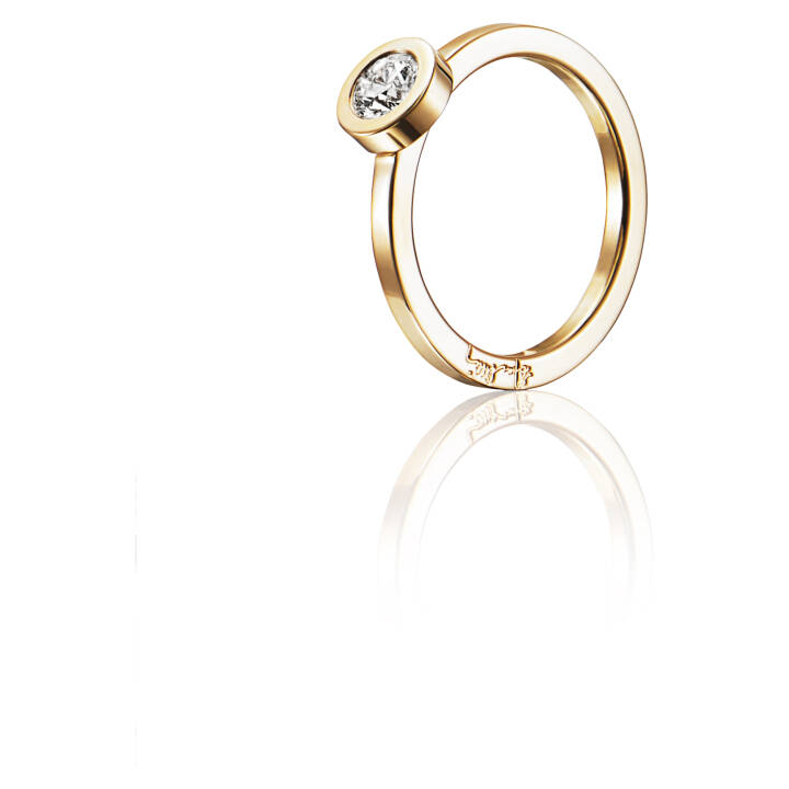 The Wedding Thin 0.40 ct diamant Ring Gold in der Gruppe Ringe / Verlobungs- & Eheringe bei SCANDINAVIAN JEWELRY DESIGN (13-101-01122)