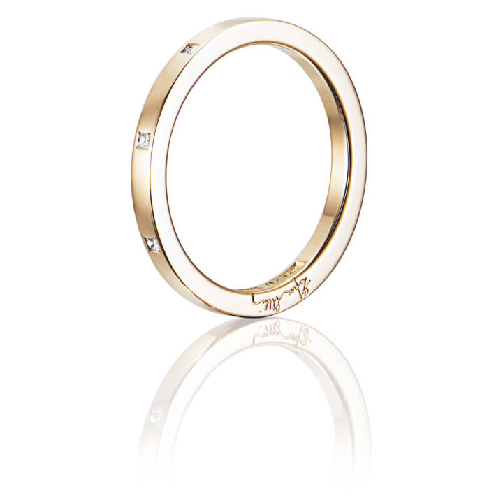 Thin & I Love You On Top Ring Gold in der Gruppe Ringe / Goldringe bei SCANDINAVIAN JEWELRY DESIGN (13-101-01124)
