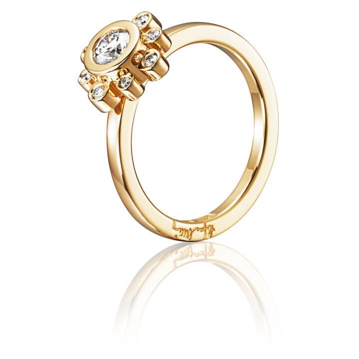 Sweet Hearts Crown 0.30 ct diamant Ring Gold in der Gruppe Ringe / Diamantringe bei SCANDINAVIAN JEWELRY DESIGN (13-101-01161)