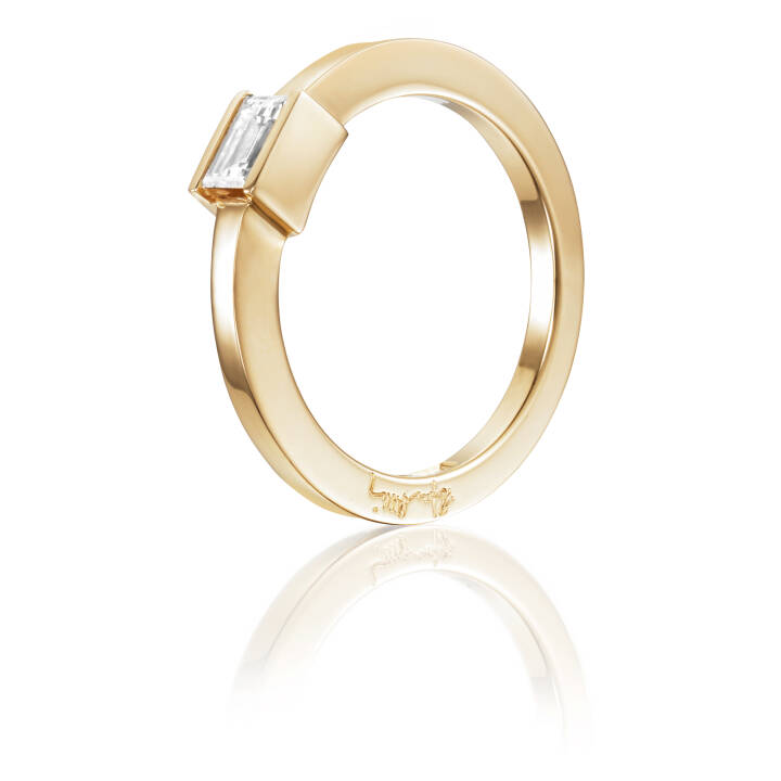 Deco Wedding Ring Gold in der Gruppe Ringe / Verlobungs- & Eheringe bei SCANDINAVIAN JEWELRY DESIGN (13-101-01233)