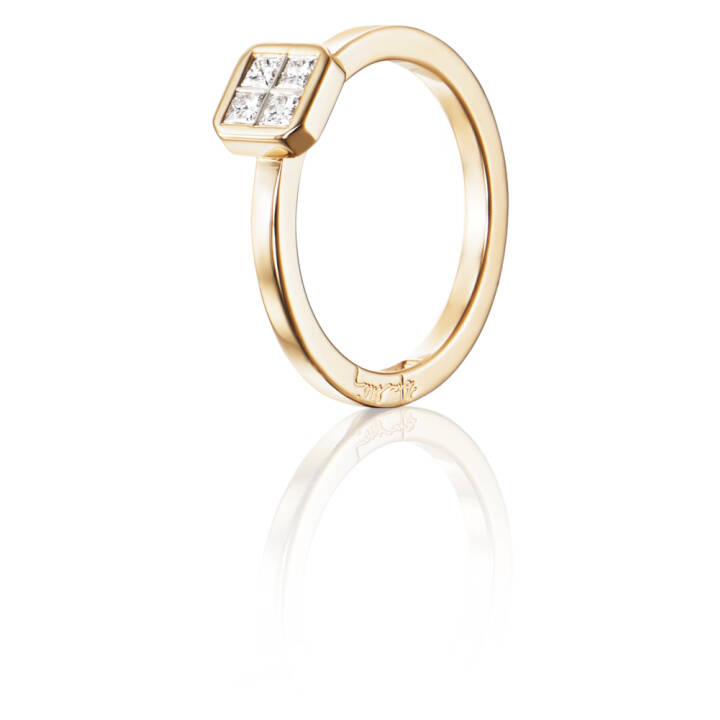 4 Love 0.20 ct diamant Ring Gold in der Gruppe Ringe / Verlobungs- & Eheringe bei SCANDINAVIAN JEWELRY DESIGN (13-101-01553)