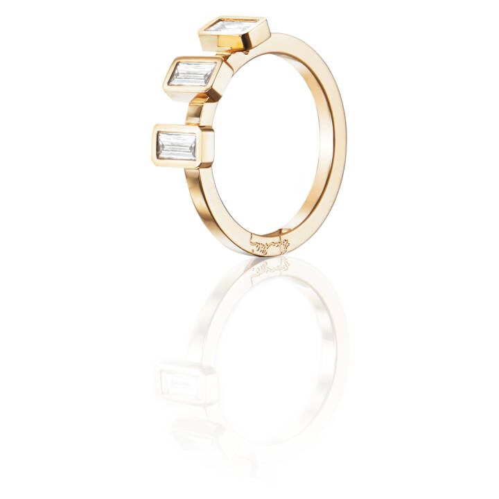 Baguette Wedding 0.60 ct diamant Ring Gold in der Gruppe Ringe / Verlobungs- & Eheringe bei SCANDINAVIAN JEWELRY DESIGN (13-101-01556)